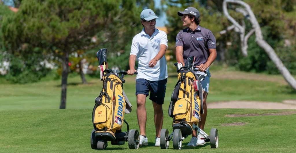 una semana en ugpm, dos jugadores en el campo de golf de Málaga